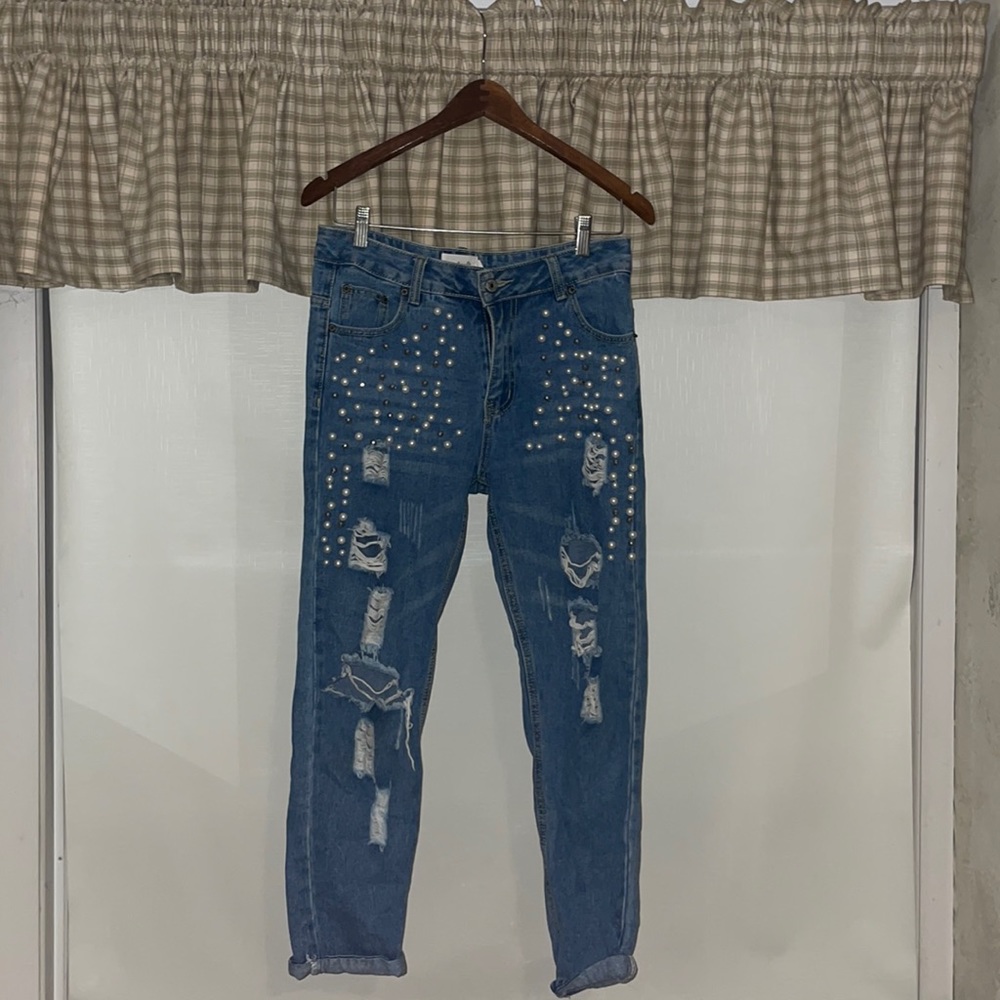 Embellished jeans
